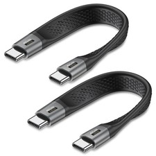 2-Packs Short USB C Cable, 5inch Thunderbolt 4 USB 4 Cable with 40Gbps Data...