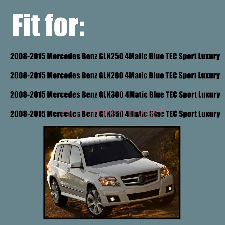 Capa de assento de couro preta para Mercedes Benz GLK 250 350 2008-2015 - Imagem 4 de 4