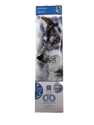 DIAMOND DOTZ  Wolf Portrait Special Edition Diamond Painting Kit