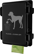Dog Poop Bag Dispenser Wall Mounted Waterproof Outdoor Pet Waste Bags Dispenser