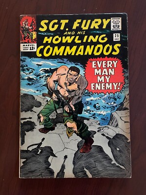 Sgt. Fury and His Howling Commandos #25 (Marvel 1965) Stan Lee Jack Kirby 6.5 F+