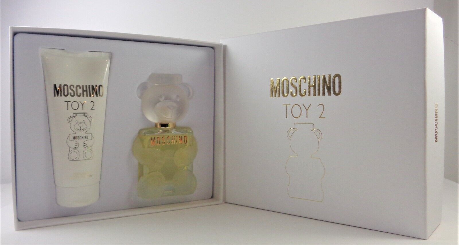 Moschino Toy 2 BOX SET 3.4oz Eau De Parfum Spray + 6.7 oz. Body Lotion NEW