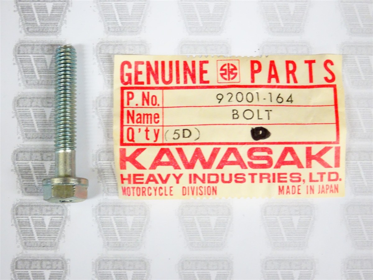 NM 専用 Kawasaki NOS NEW 92001-164 Hex Head Bolt 6x35 Z1 KE KX KZ ZX