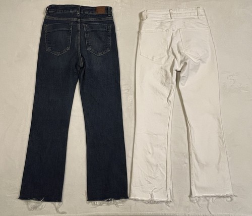 Women’s Girls Lot 2 Pairs of Zara Jeans Blue White Size 4 USA, 36 EUR, 26 MEX - Picture 10 of 10