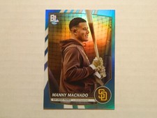 2023 Topps Big League Blue Foil Parallel Card of Manny Machado - Padres