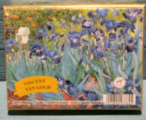 VINCENT VAN GOGH PLAYING CARDS PIATNIK AUSTRIA Double Deck Flowers FREE SHIPPING - Picture 2 of 5
