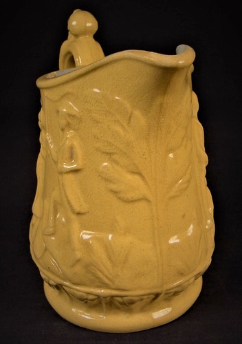 RARE SMALL 1850s ANTI-SLAVERY RIDGWAY PITCHER YELLOW WARE STAFFORDSHIRE - Picture 6 of 12
