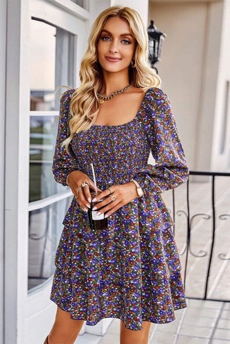 Langarmkleid Blumen - Bild 2 von 4