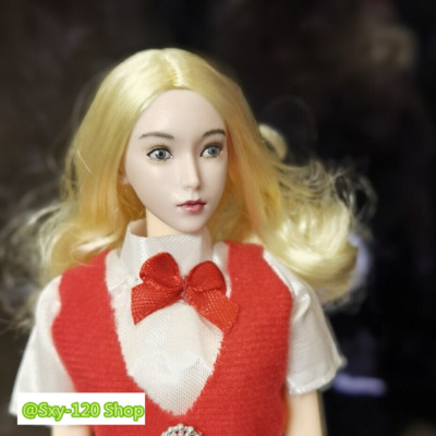 1:6 Female Little Beauty Girl Blonde Hair Head Sculpt For 12'' PH TBL Figure Doll