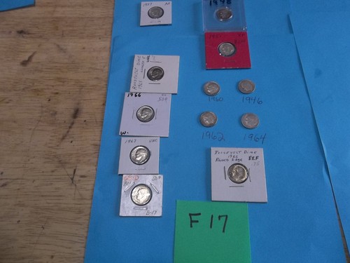 (12) Monete Roosevelt (7) Argento, monete circolate e non circolate SPEDIZIONE GRATUITA - Foto 1 di 7