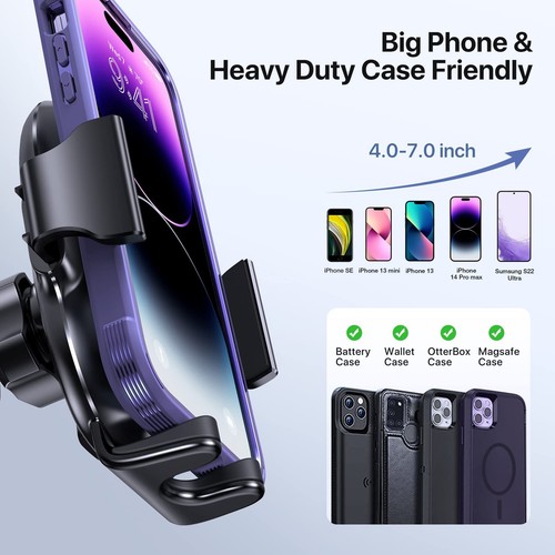 3-in-1 Cell Phone Holders for Your Car, Universal Car Phone Holder Mount for ... - Photo 5 sur 7