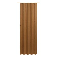 Spectrum Via 48 In. X 96 In. Fruitwood Vinyl Accordion Door , Closet Entryway