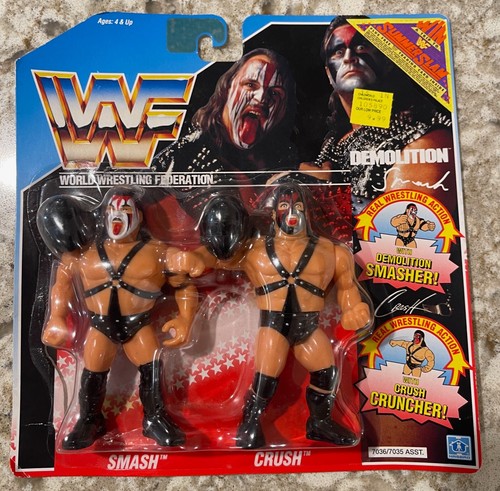 WWF WWE Hasbro Demolition Smash and Crush Wrestlin...