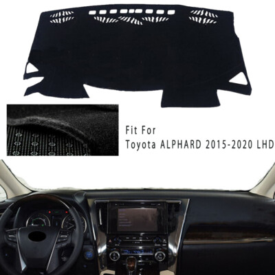 DashMat Dashboard Cover Protector Non-slip Sun Mat For Toyota ALPHARD 2015-2020