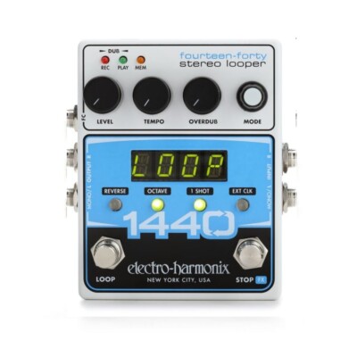 ELECTRO-HARMONIX 1440 LOOPER Compact 24 Minute Stereo Looping Guitar Pedal