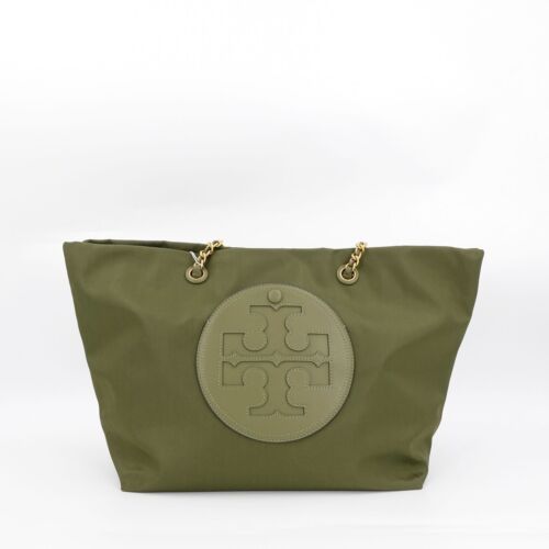 Tory Burch Women's Ella Chain Tote Bag Olive Green OS - Picture 2 of 12