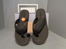 Dockers 100 Mile Collection Men's Flip Flop Sandals Sizes Black New NWT 