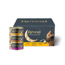 Reveal Natural Wet Cat Food, Chicken in Broth Variety Pack, 8 x 2.47oz Cans