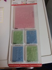 SALE SET EMBOSSING FOLDERS SIZZIX FOR SCRAPBOOKING NEW SIZ15 655846