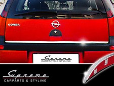 Modanatura cromata Opel Corsa C 2000-2006 3M tuning barra posteriore protezione bordi