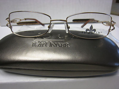 FLEUR DE LIS Eyeglass Frames SUNSHINE SUN SHINE in GOLD  52-16-135   free case 