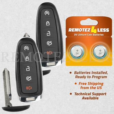Remote Key Fob For Ford Explorer 2011-2015 – Keyless Entry Replacement, Black Finish
