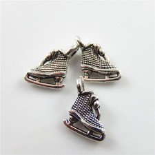 Wholesale 40pcs Retro Silver Ice Skates Look Alloy Charms Pendants Finding 52575