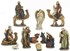 Set Presepe Grande Completo 11 Soggetti 20 Cm in Resina