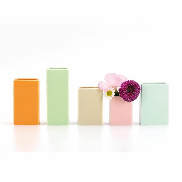 Remember Mini-Vasen - 5Er-Set - Vasen-Set - Vase - Blumenvase - Neu-image