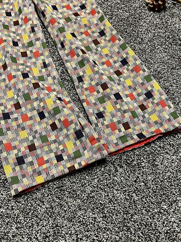 Vintage 70’s Bell Bottom Multi Geometric Print Palozzo Pants Handmade Kids Sz 8 - Picture 3 of 12