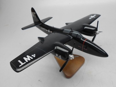 Grumman F7F Tigercat Fighter F-7 Aircraft Wood Model Replica Small Free Shipping