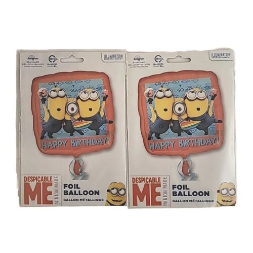 Despicable Me Foil Balloon Happy Birthday Party Decoration 17" (Lot Of 2)