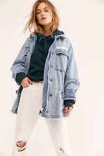 Free People Seize The Day Utility Denim Jacket • Size S • Rrp £158