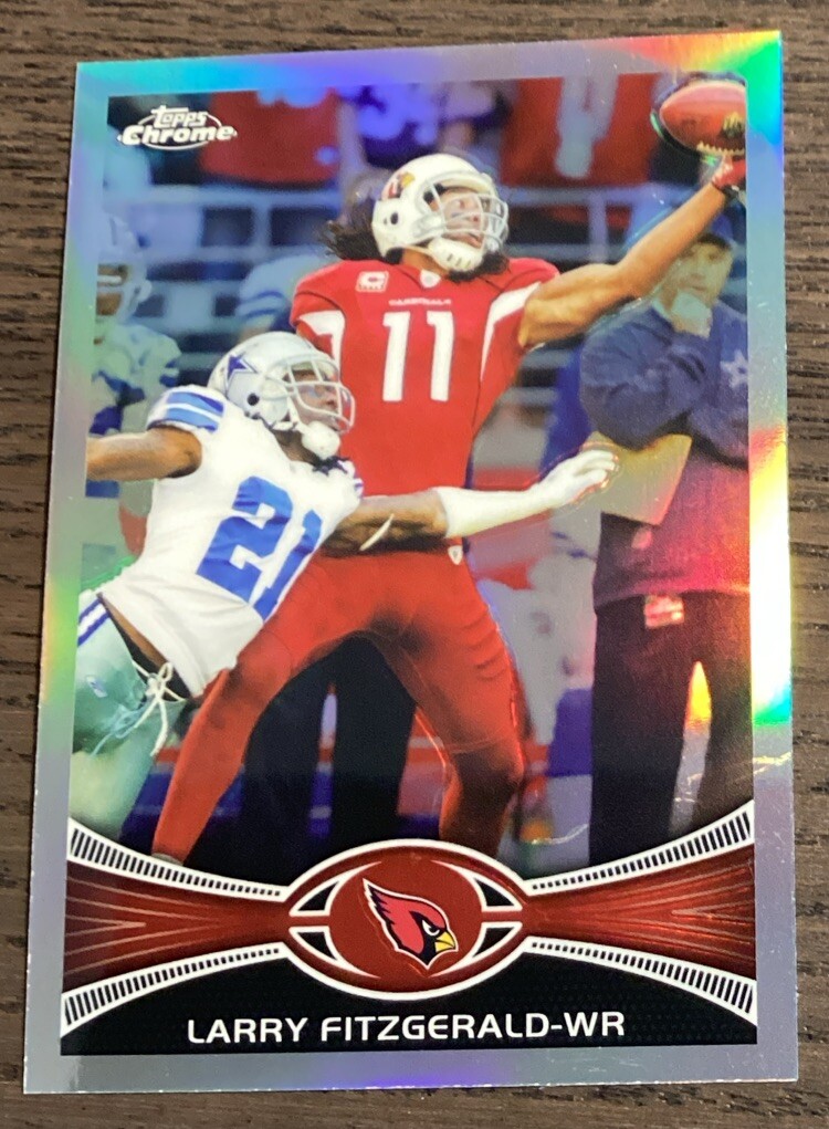 2012 Topps Chrome Larry Fitzgerald #141 Refractor! Arizona Cardinals!