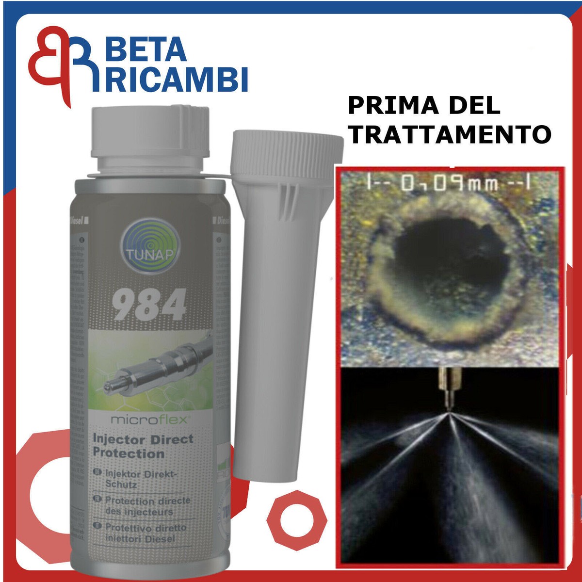 Kit Pulizia Motore E Iniettori Diesel Tunap 984 957 - Per Manutenzione Auto - Foto 7