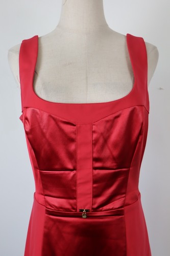 ELISABETTA FRANCHI PASSEPARTOUT VESTITO DONNA 48 DRESS WOMAN ITALY VINTAGE SETA - Photo 2 sur 9