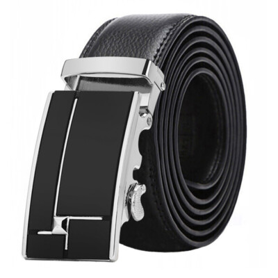 Cintura Uomo Automatica In Pelle Di Vacca – MIWEN, Fibbia In Lega Di Lusso, Lunghezza 105-160cm, Colore Nero - Foto 5