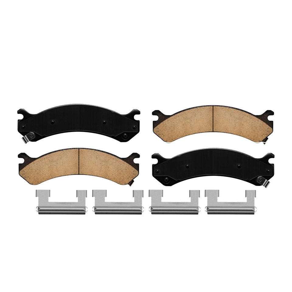 Front Ceramic Brake Pas for Chevrolet Silverado 2500 3500 HD Hummer H2 DeVille - Image 3 of 4