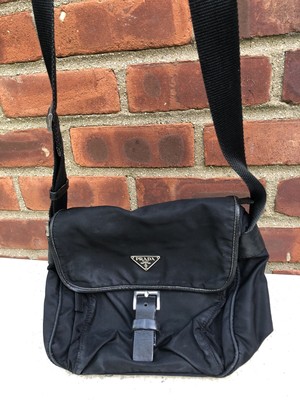 vintage prada tessuto bag