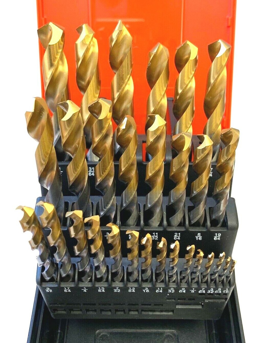 1/16-1/2 BY 64THS DRILL SET TIN TIP SOMTA #1X60030P 29 PIECE