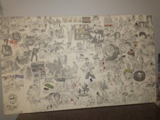 Pop Art Collage on Canvas titled 