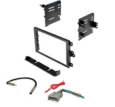 Double Din Car Radio Stereo Dash Kit Wharness For 1990-2012 Chevy Gmc Pontiac