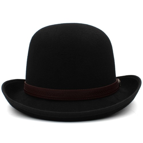 Klassische Bowler Hüte Retro Fedora Sonnenhut Jazz Derby Kappen für Herren Damen 7 1/8-7 3/8 - Bild 3 von 26