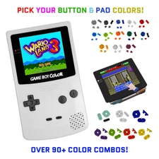 Nintendo Game Boy Color WHITE System GBC AMOLED OLED XL Touchscreen LCD Buttons