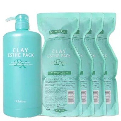 Moltobene clay esthetic pack EX refill 1000g×4 bottles with special pump 