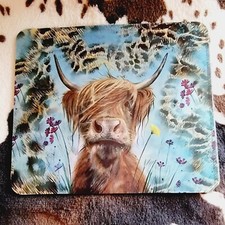 Highland Cow Western Computer Non Slip Custom Mouse Pad