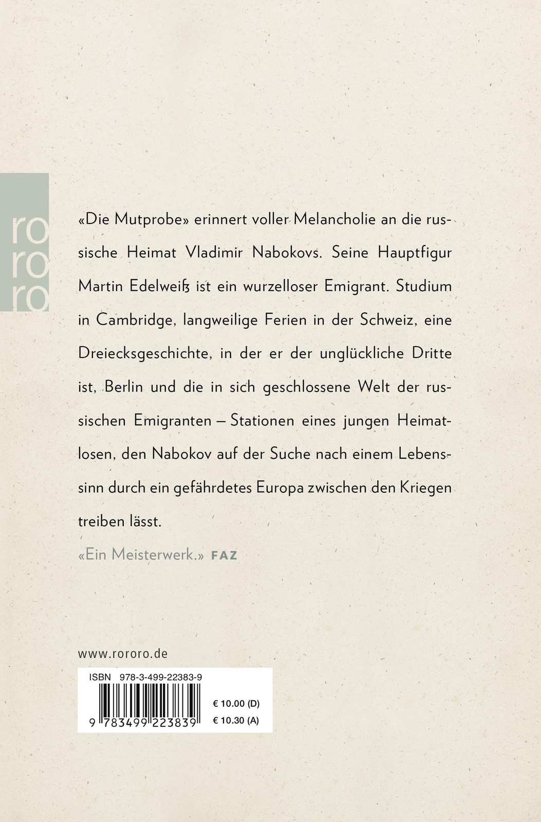 Thumbnail - Die Mutprobe Vladimir Nabokov