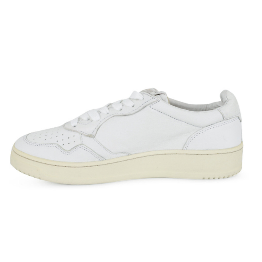 AUTRY｜SNEAKERS (AULM GG04) AUTRY Buty sportowe ze skóry miękkiej, białe, AULM GG04