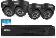 [Upgrade 5MP] SANSCO HD CCTV Kamera System, 4 Kanal Überwachung DVR mit (4)