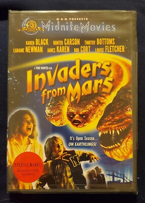 Invaders From Mars [1986] MGM Midnite Movies rare 2001 DVD - new sealed 